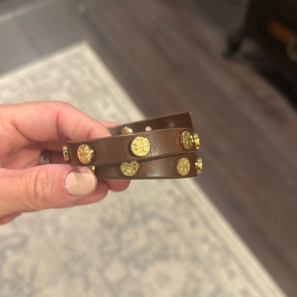 Tory Burch Leather Wrap Bracelet